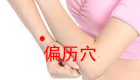 图解偏历穴位位置图