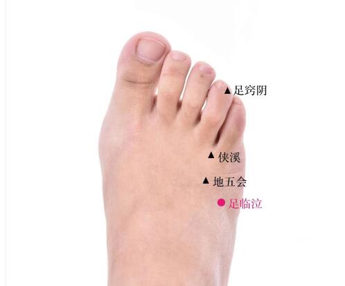 足临泣的准确位置图及功效视频