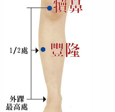 丰隆穴的位置图