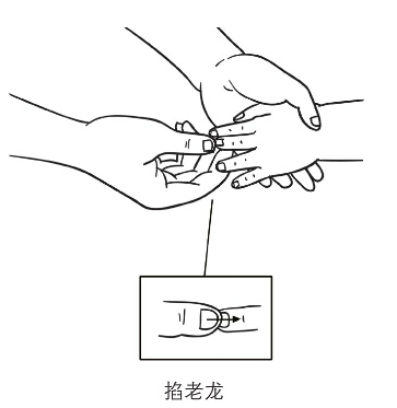 掐揉五指节
