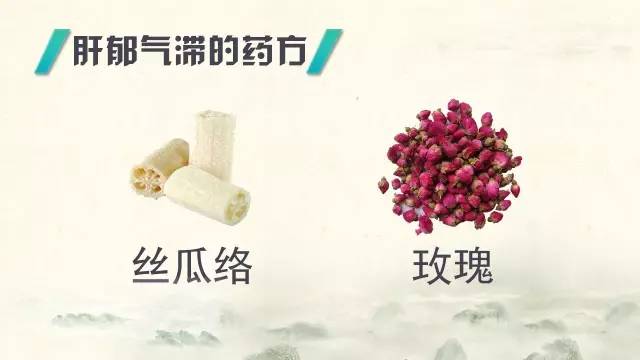 肝郁气滞的药方：丝瓜络和玫瑰