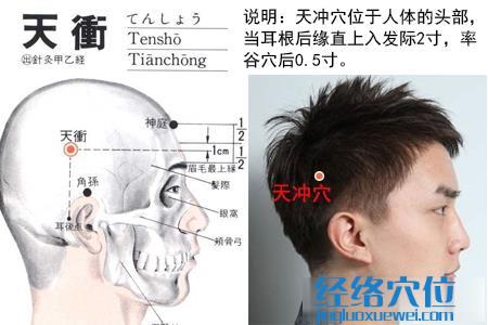 天冲穴的位置 