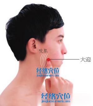 大迎穴位位置图