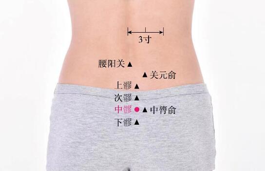 中髎的准确位置图及功效视频
