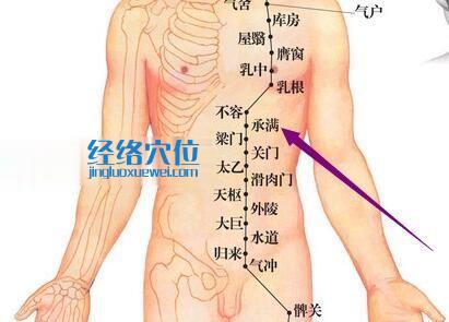 足阳明胃经承满穴