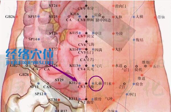 大赫穴的准确位置图