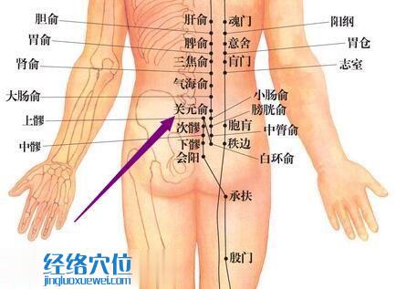 关元俞穴的准确位置图