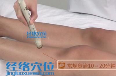 艾灸的方法：温和灸的示范图